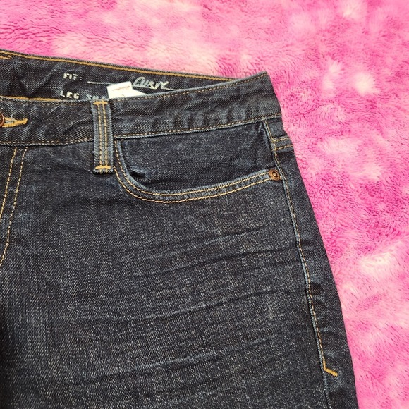 Eddie Bauer Women Jeans Size 10 Slightly Curvy Slim Straight Blue Denim - Picture 4 of 10